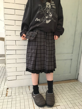 plaid bear skirt