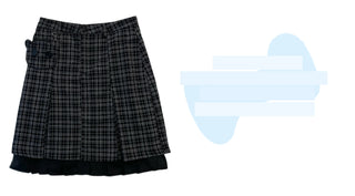 plaid bear skirt
