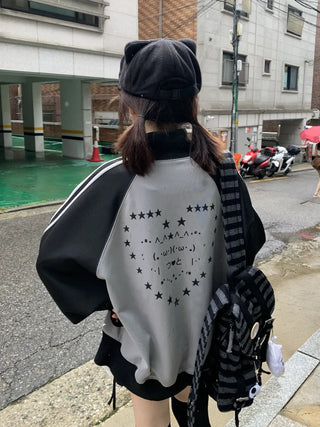 striped stand coat