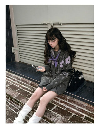 fairisle knit coat