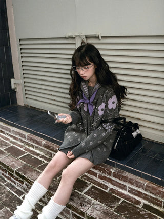 fairisle knit coat