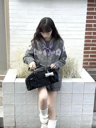 fairisle knit coat
