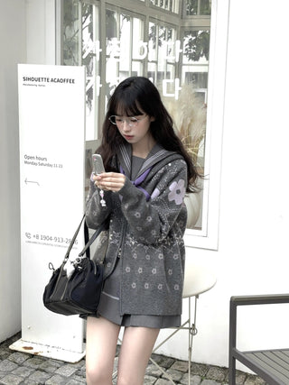 fairisle knit coat