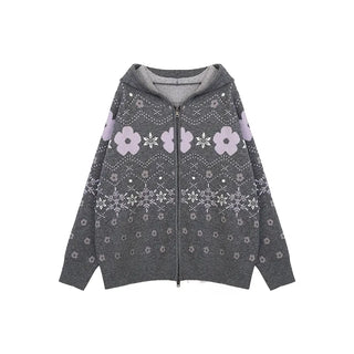 fairisle knit coat