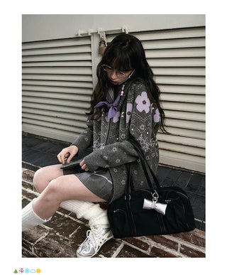 fairisle knit coat