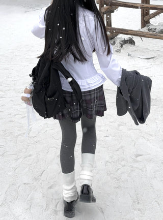 knit collar vest