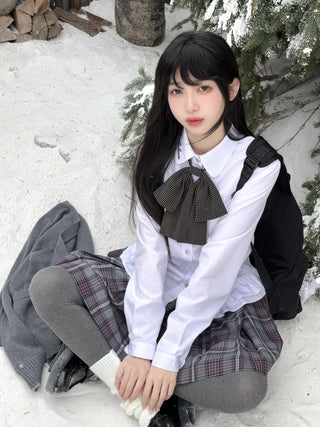 knit collar vest