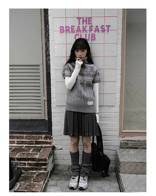fairisle knit Tops