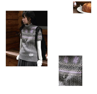 fairisle knit Tops