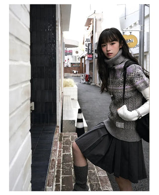 fairisle knit Tops