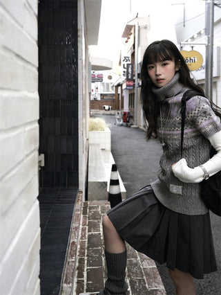 fairisle knit Tops