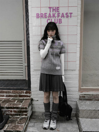 fairisle knit Tops
