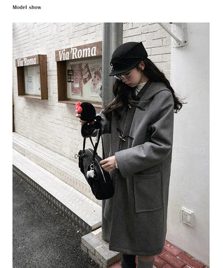wool horn coat