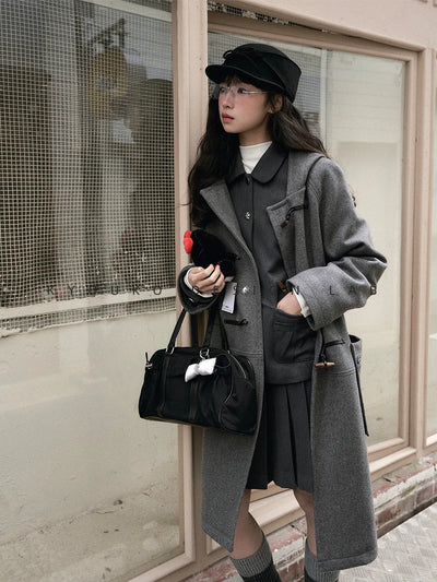 wool horn coat