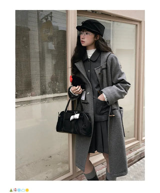 wool horn coat