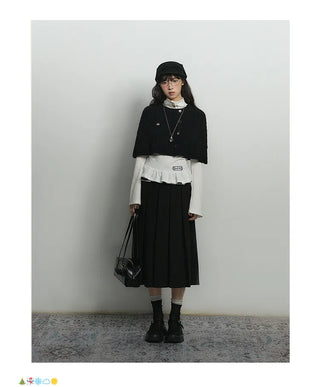 knit cloak suit