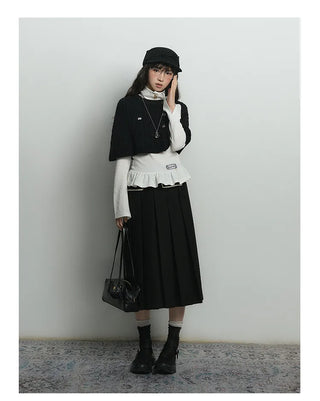 knit cloak suit
