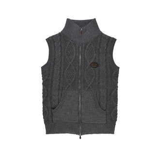 knit zipper vest