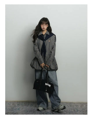 plaid shirt dress