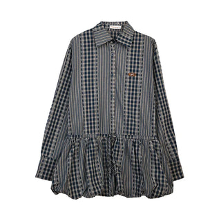 plaid shirt dress