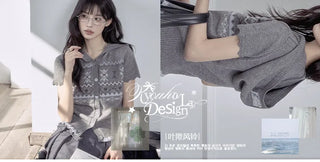 jacquard hooded sweater