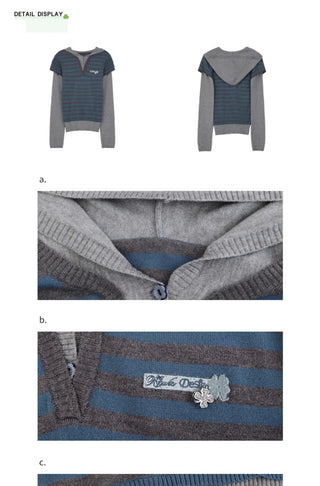 striped two-piece top