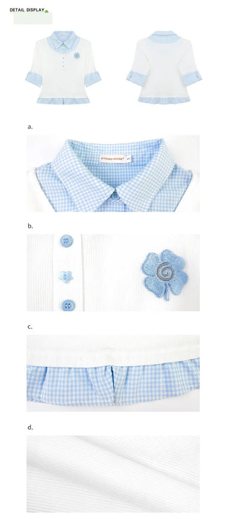 fake two-piece polo
