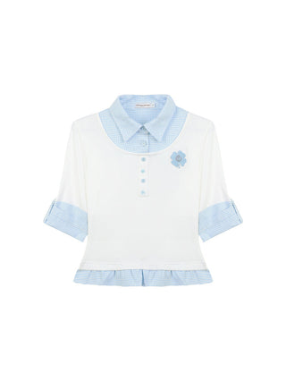 fake two-piece polo