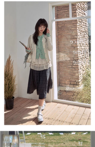 mint cardigan set