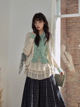mint cardigan set