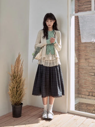 mint cardigan set