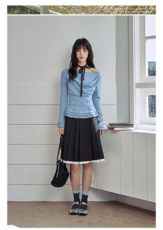 clover ruffle top