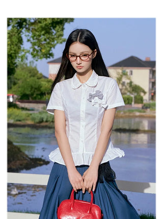 dots lotus shirt