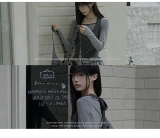 fake two-piece overalls