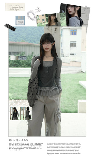 fake two-piece overalls