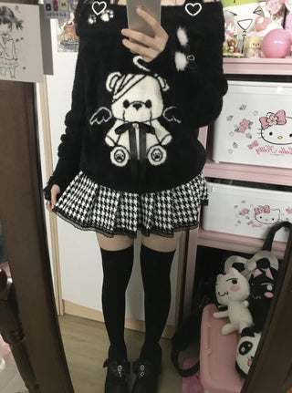 bear off-shoulder sweater