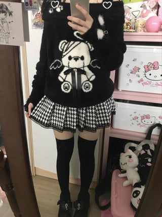 bear off-shoulder sweater