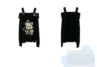 bear off-shoulder sweater