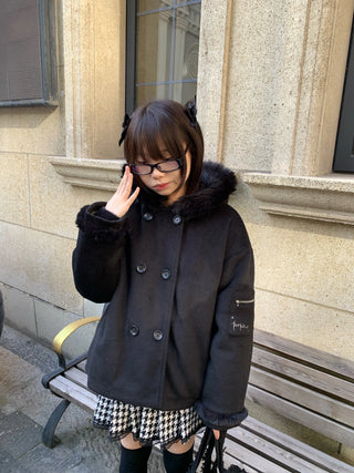 fur puffer jacket