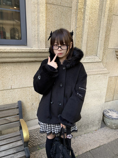 fur puffer jacket