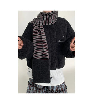 wool striped scarf