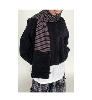 wool striped scarf