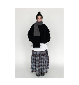 wool striped scarf