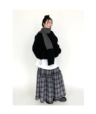 wool striped scarf