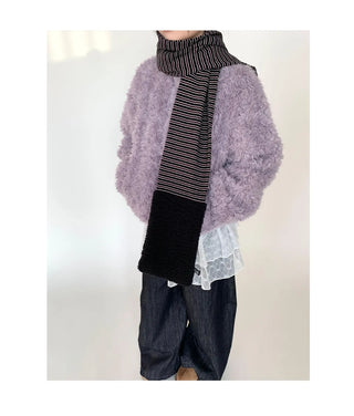 wool striped scarf