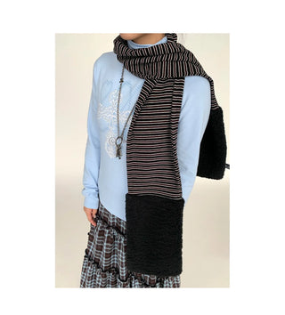 wool striped scarf
