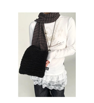 wool striped scarf