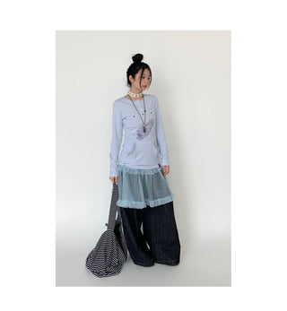 wing print blouse