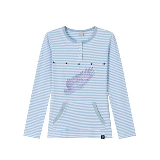 wing print blouse