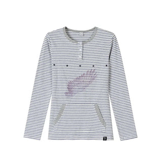 wing print blouse